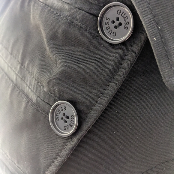 Guess black trenchcoat - Picture 7 of 9